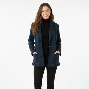 Vintage Cricket Lane Plaid Blazer Jacket | Made in USA | Blackwatch Tartan